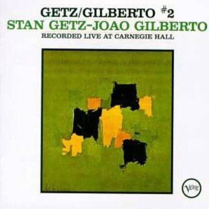 Picture of Getz/Gilberto vol. 2' album Cover featuring a green, yellow and black abstract painting