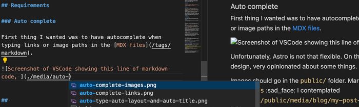 Screenshot of VSCode showing this line of markdown code and VSCode suggesting the possible names for this image